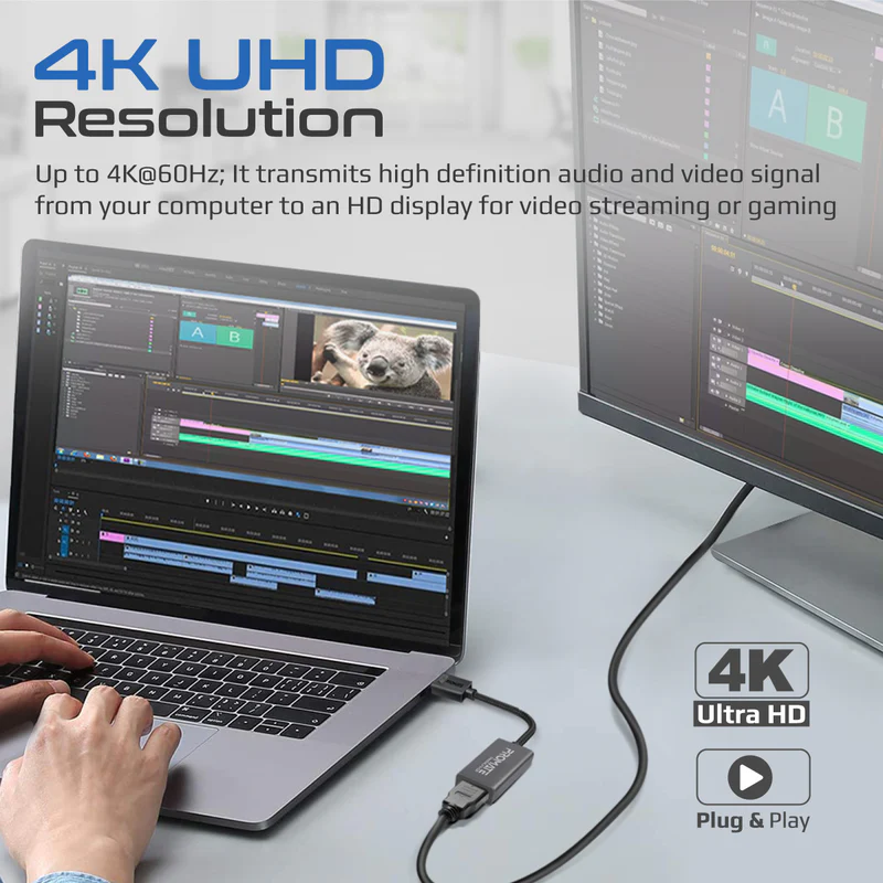 PROMATE MediaLink-DP 4K@60Hz DisplayPort to HDMI Adapter