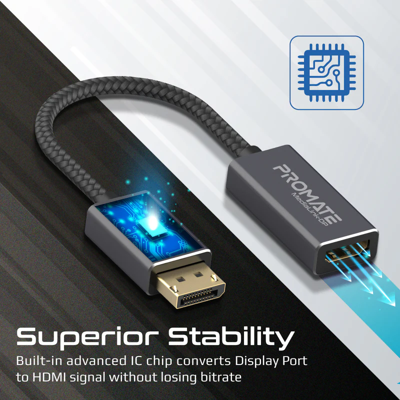 PROMATE MediaLink-DP 4K@60Hz DisplayPort to HDMI Adapter