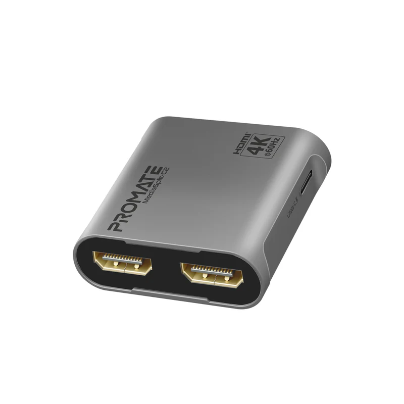PROMATE MediaSplit-C2 4K@60Hz HDMI to Dual HDMI Splitter