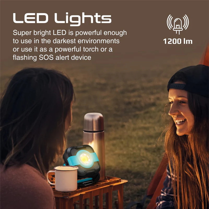 PROMATE CampMate-3 1200lm IP65 Camping Light with 9000mAh Power Bank