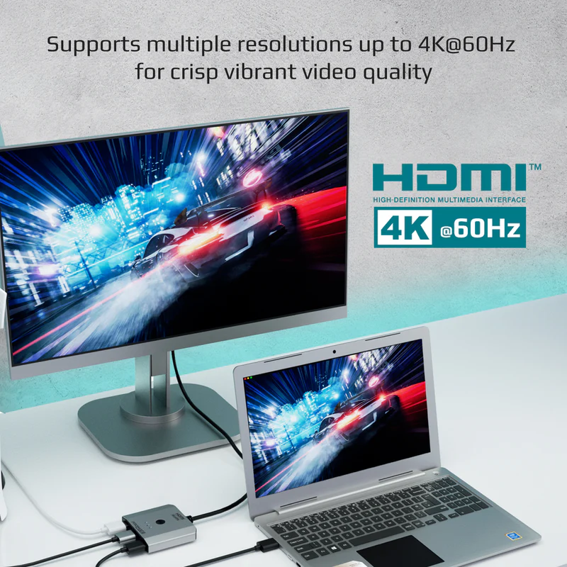 PROMATE MediaSwitch-H3 3-in-1 4K@30Hz High Definition HDMI Switch
