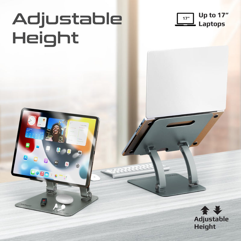 PROMATE DeskMate-7 Ergonomic Multi-Level Aluminum Laptop Stand