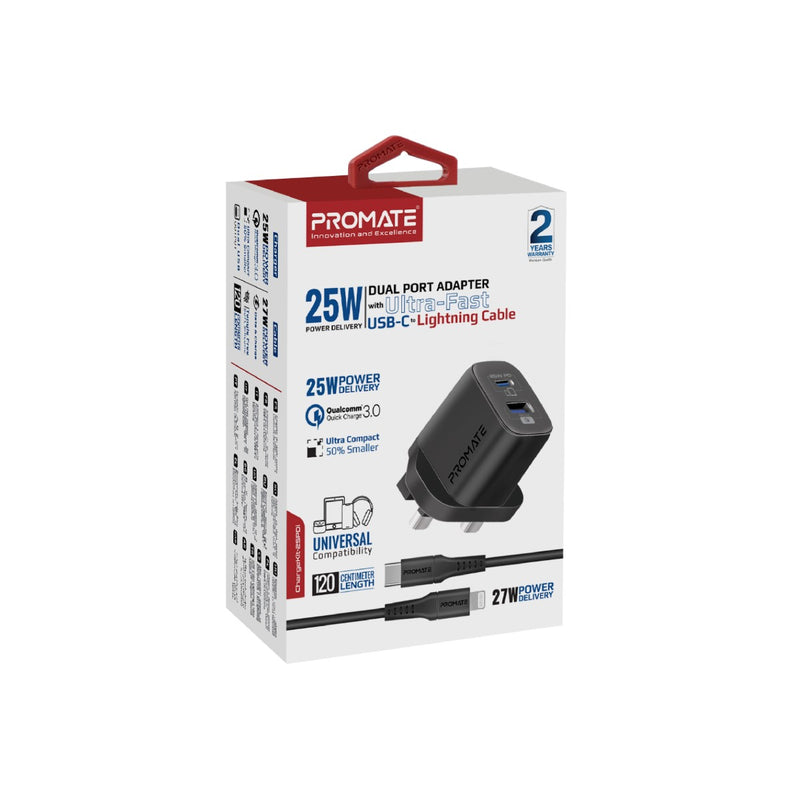 ChargeKit-25PDi 25W Power Delivery Dual Port Adapter with Ultra