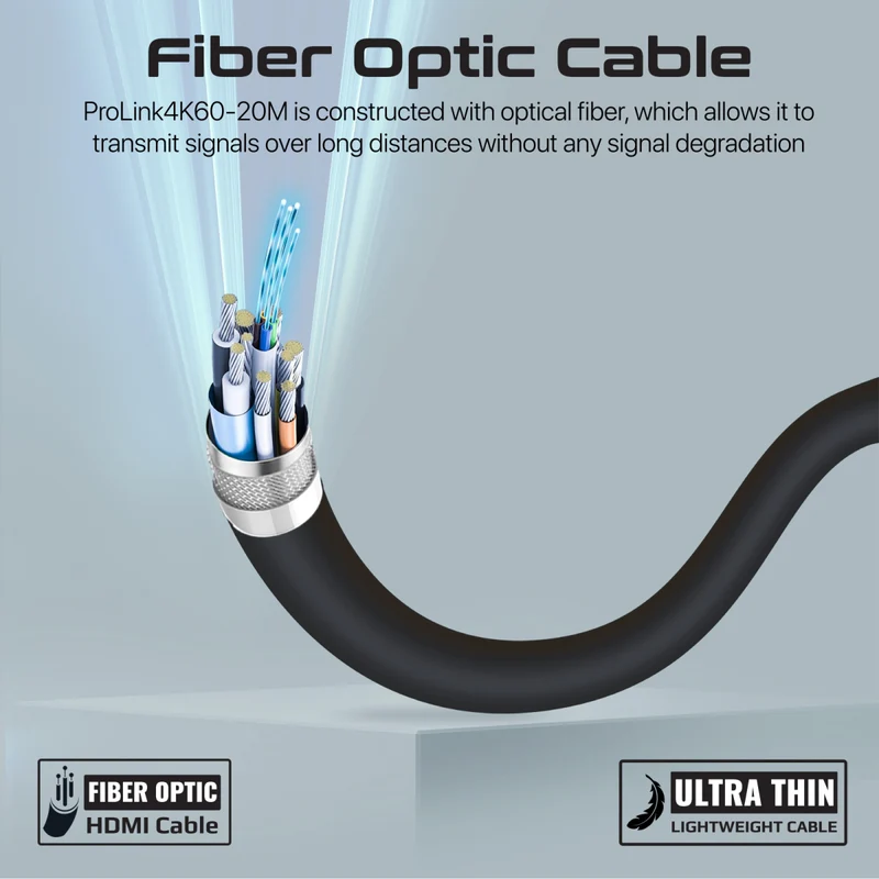 PROMATE ProLink4K60-20M HDMI (Male)- HDMI (Male) Cable with 3D, 4K@60Hz Ultra HD & Ethernet Support, 20M Length