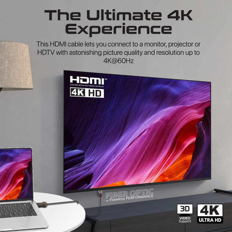 PROMATE ProLink4K60-20M HDMI (Male)- HDMI (Male) Cable with 3D, 4K@60Hz Ultra HD & Ethernet Support, 20M Length