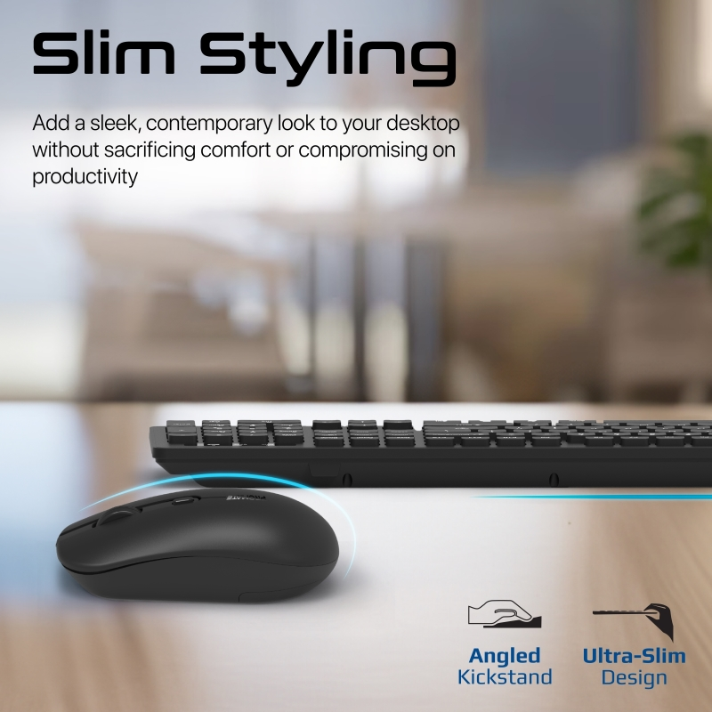 PROMATE ProCombo-13.EN/AR Super Slim Wireless Keyboard & Ambidextrous