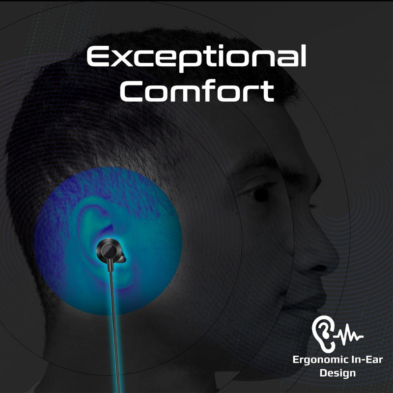 PROMATE Vibe-LT.Black MFi Certified High Fidelity In-Ear Wired Stereo Earphones