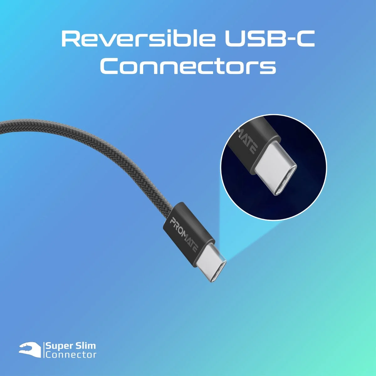 EcoLine-CC120  60W PD USB-C to USB-C Cable, 120cm length