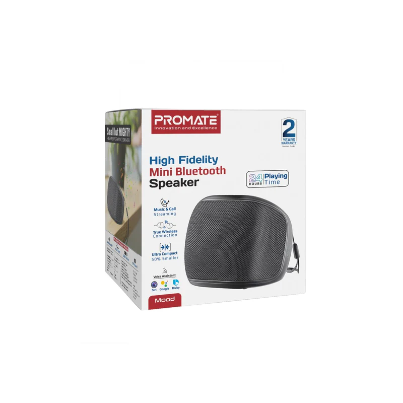 PROMATE Mood. 5W High Fidelity Mini Bluetooth Speaker