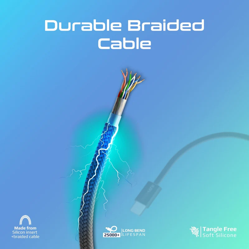 PROMATE EcoLine-Ci120  27W PD USB-C to Lightning Cable, 120cm length