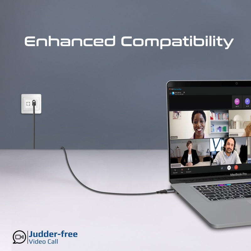 PROMATE CLink-RJ45 USB-C to RJ45 Ethernet Cable adapter, USB 3.2, 5 meters Length