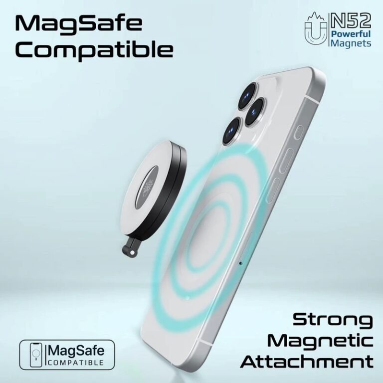 PROMATE MagHalo LED Vanity Light with MagSafe Compatible Phone Mount