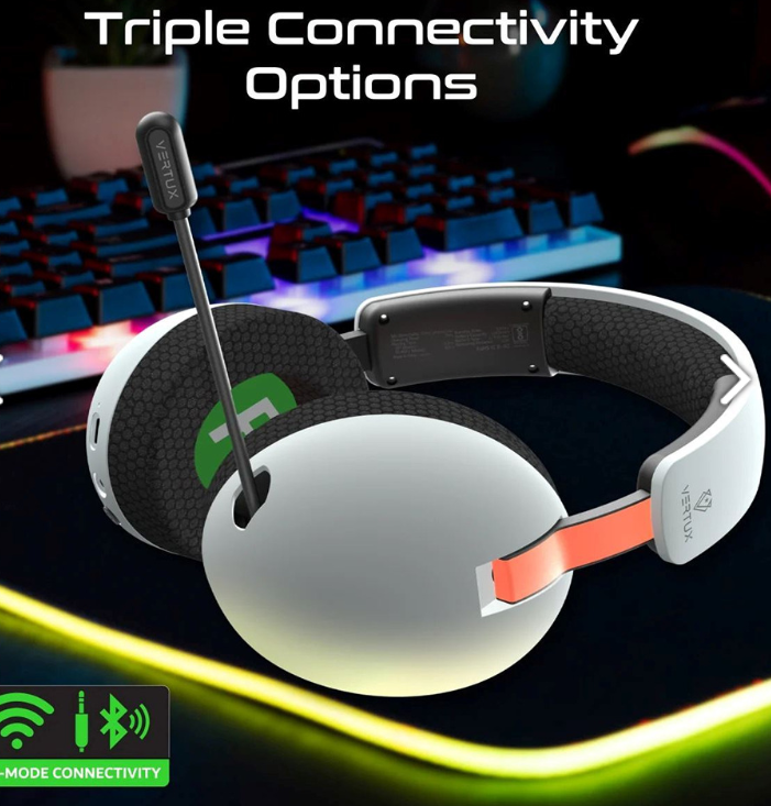 PROMATE BB-8 High Fidelity Tri-Mode Connectivity Gaming Headset w