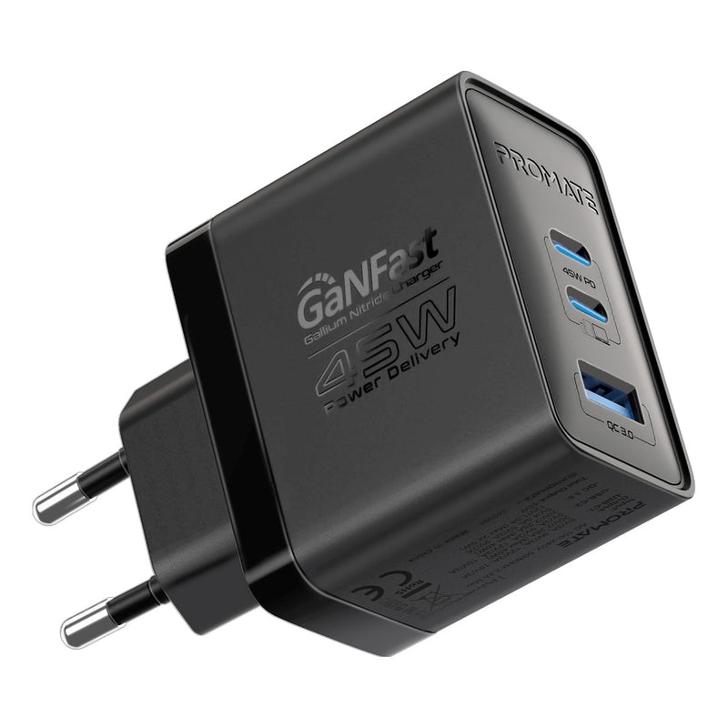 PROMATE PowerPort-45.UK 45W PD GaNFast Charger