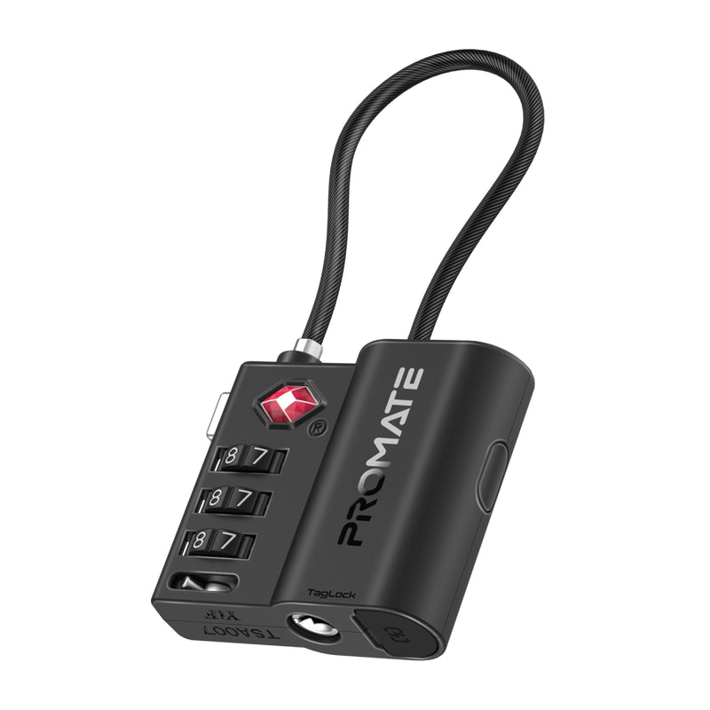 PROMATE TagLock Smart TSA Luggage Lock with Tracking feature