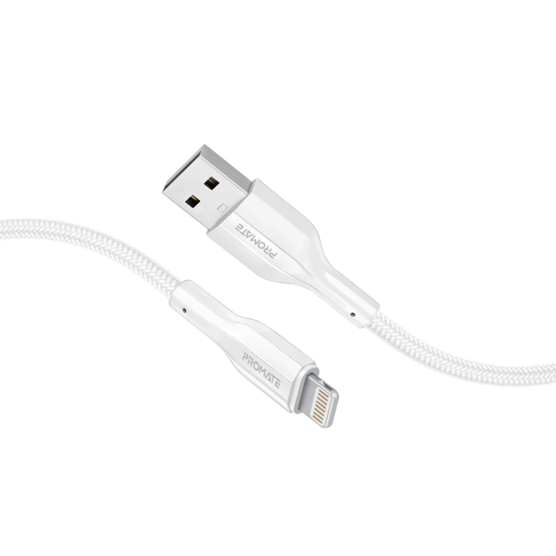 PROMATE XCord-Ai200 USB-A to Lightning Connector Data & Charge Soft TPE Cable