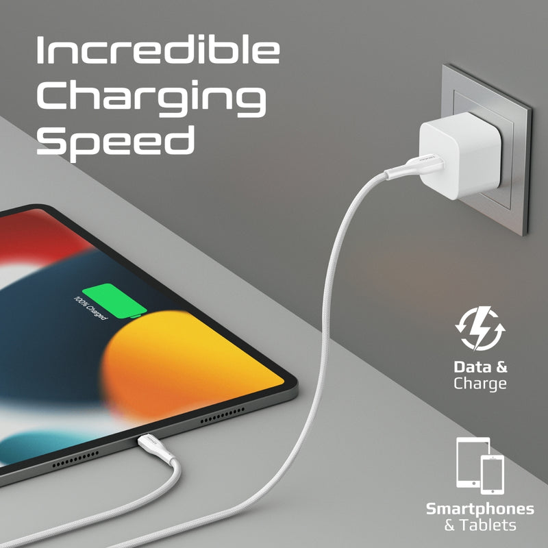 PROMATE XCord-Ai200 USB-A to Lightning Connector Data & Charge Soft TPE Cable