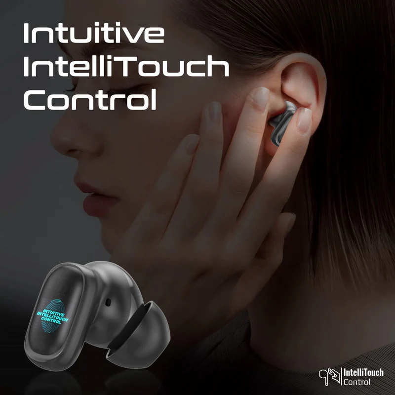 PROMATE Lush-Pro.White High Fidelity TWS BT V5.4 Earbuds with Intellitouch