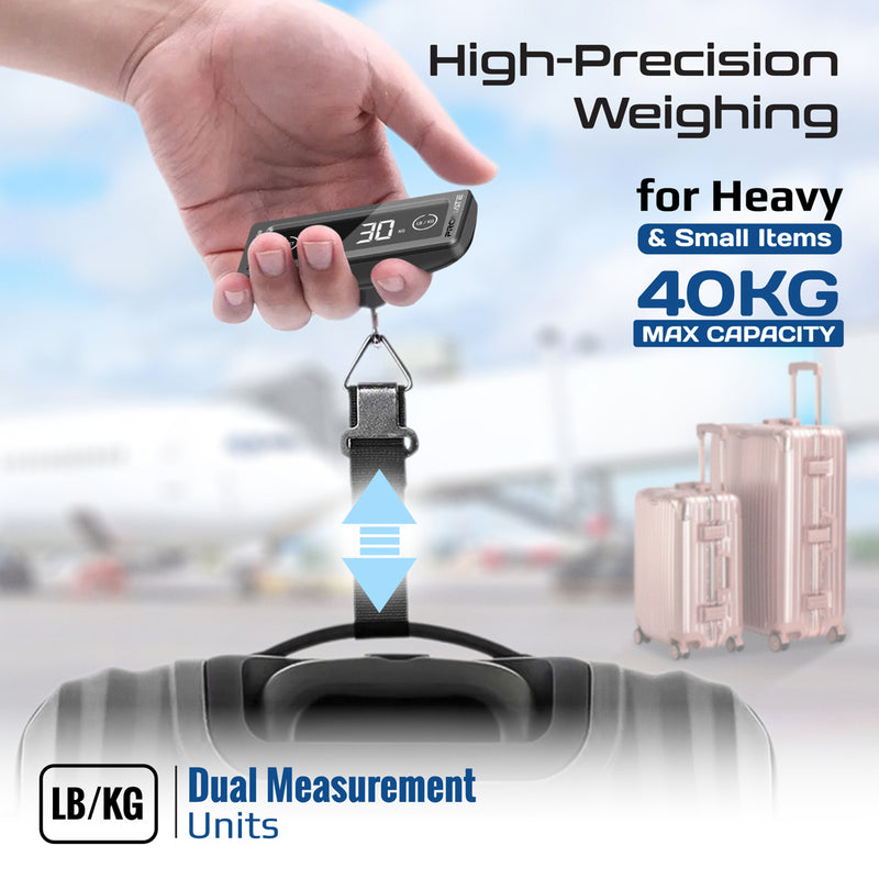 PROMATE InstaScale Mini Digital Luggage Weighing Scale w/ Touch Screen LCD