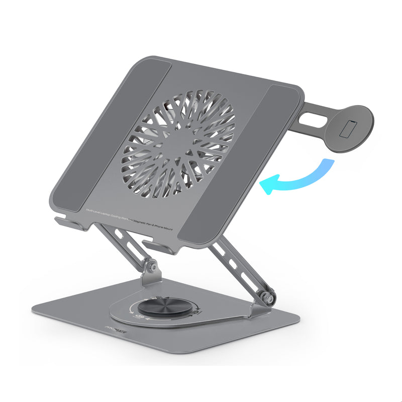 PROMATE DeskMate-8 Ergonomic Multi-Level Aluminum Laptop Cooler Stand
