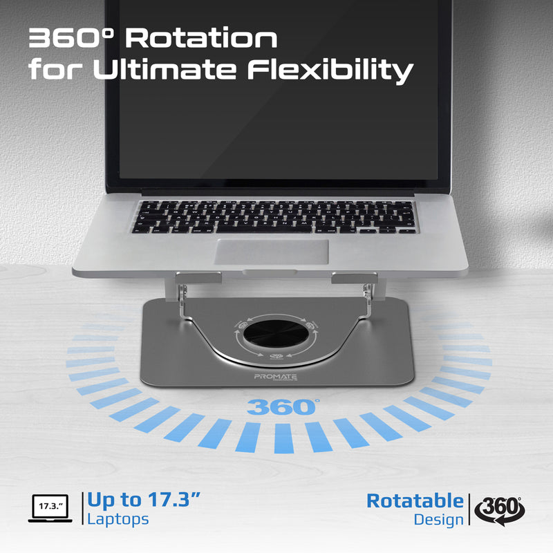 PROMATE DeskMate-8 Ergonomic Multi-Level Aluminum Laptop Cooler Stand