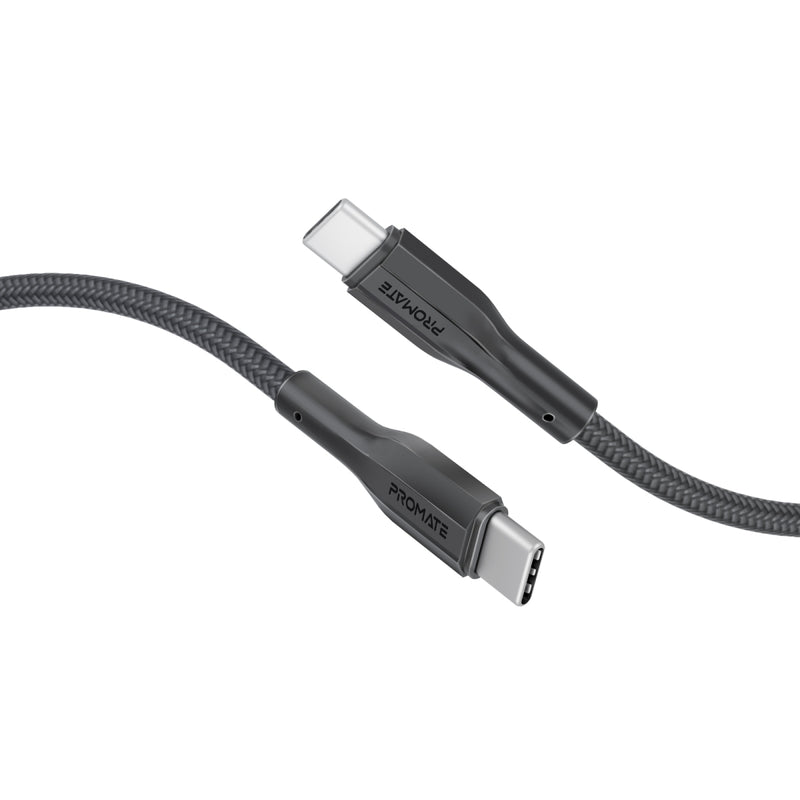 Promate (XCord-CC300) USB-C to USB-C Data & Charge Cable Braided - Fast Charge - 3m- 2Yrs (Black)