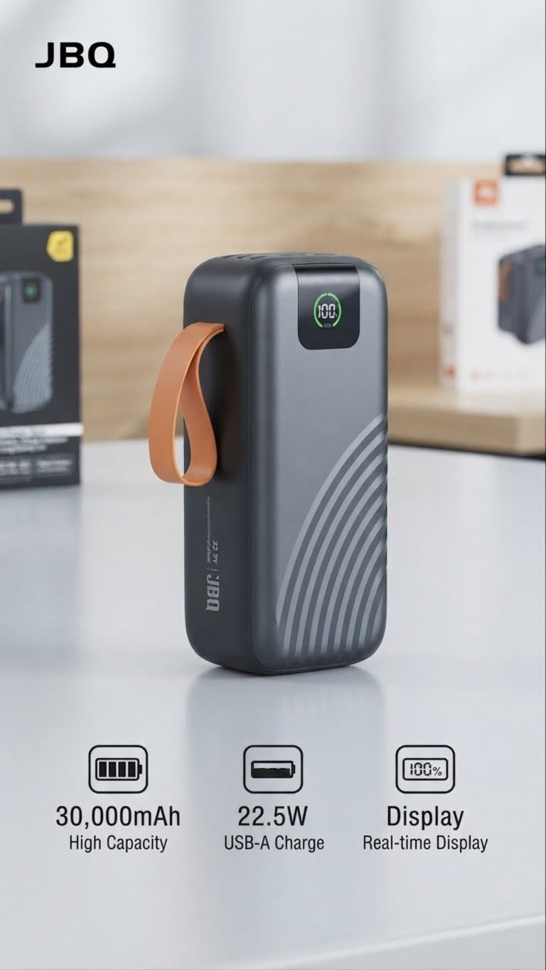 JBQ POWERBANK LED 30000MAH E135022