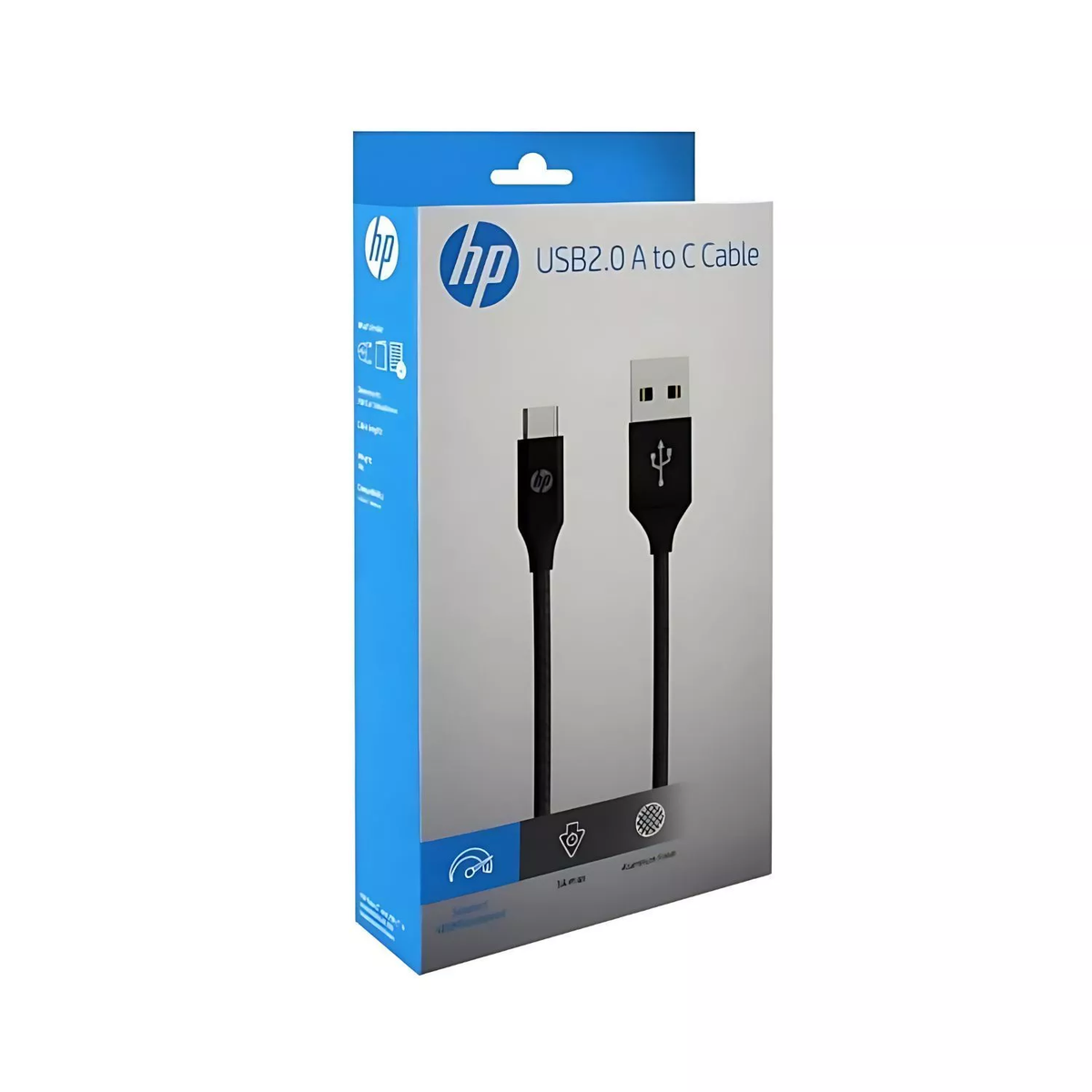 HP CABLE DHC-TC102-2M USB-C A USB-A BLACK
