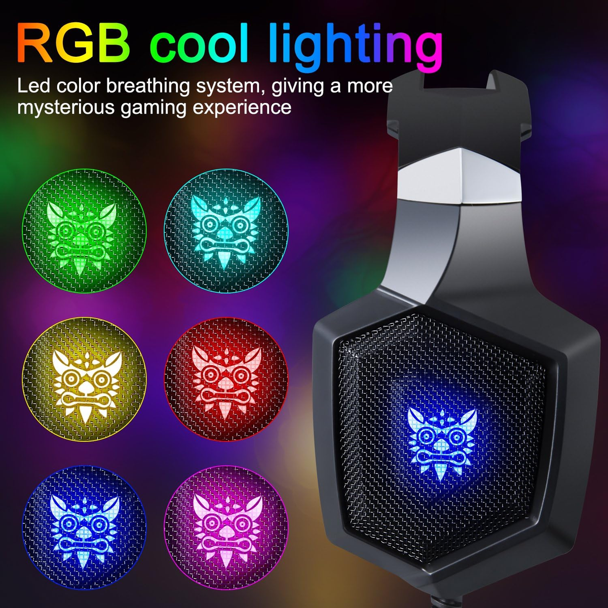 Onikuma K8 Gaming Wired Headset With Microphone Rgb