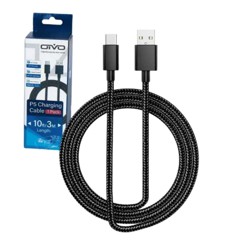 OIVO PS5 P5 CHARGING CABLE 1 PACK 10FT-3M IV-P5229