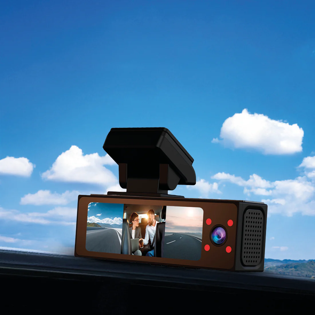 Lenovo Hidden driving recorder Q7  7302  S: 3.2 inches  the front  2k+1080p+1080p