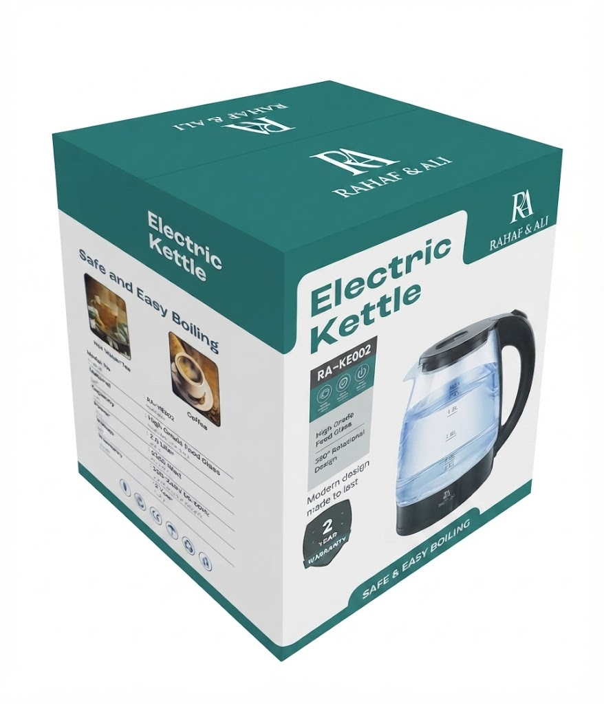 RA ELECTRIC GLASS KETTLE 2.0L 1500W RA-KE002