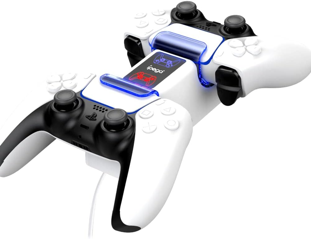 iPega PG-P5003 Dual Charger Dock for PS5 Controller with USB Cable and Charging Indicators