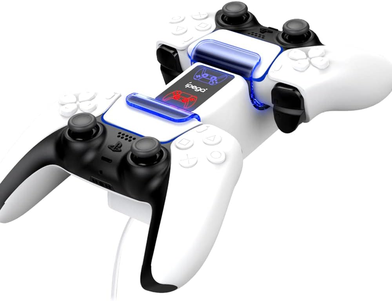 iPega PG-P5003 Dual Charger Dock for PS5 Controller with USB Cable and Charging Indicators