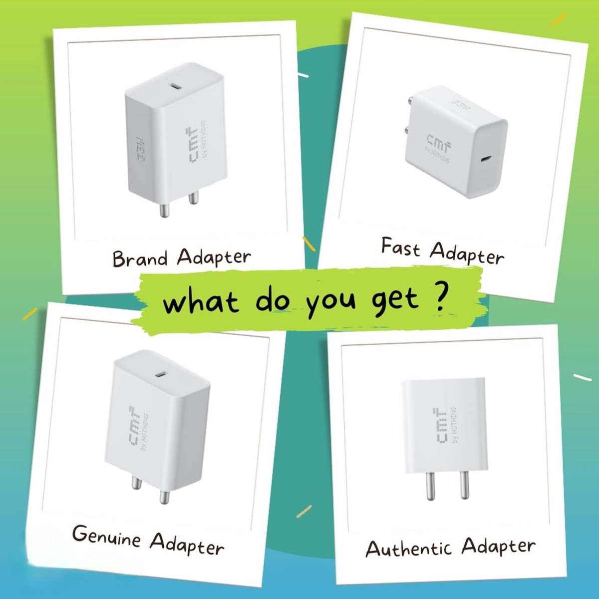 CMF BY NOTHING 33W TYPE-C POWER RAPID FAST CHARGER ADAPTER FOR CMF PHONE C383
