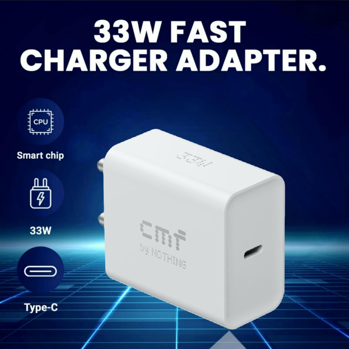 CMF BY NOTHING 33W TYPE-C POWER RAPID FAST CHARGER ADAPTER FOR CMF PHONE C383
