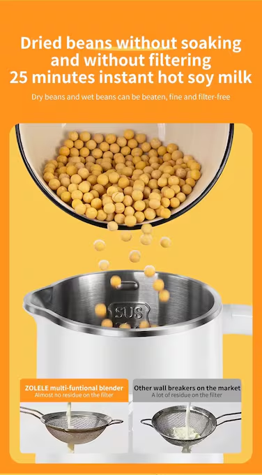 ZOLELE MB601 Multi-Funtional Juice Blender & Electric Kettle