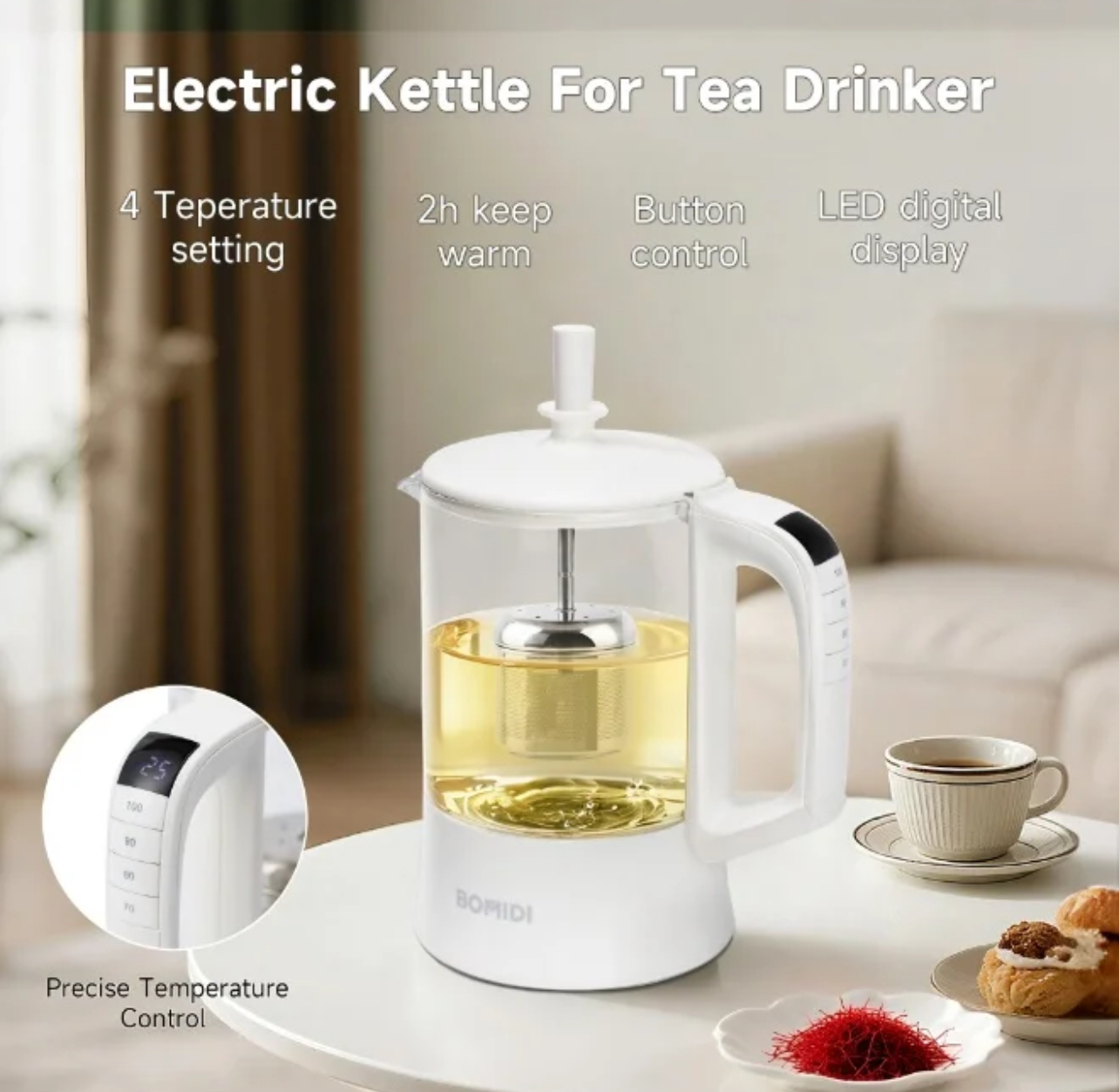 BOMIDI ELECTRIC KATTELE CAPACITY 500ML EK01