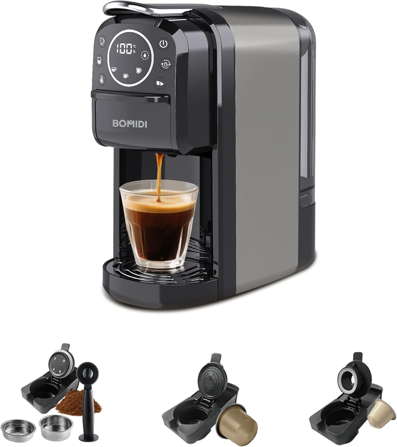 BOMIDI 3in 1 Capsule Coffee Machine CM01 UK