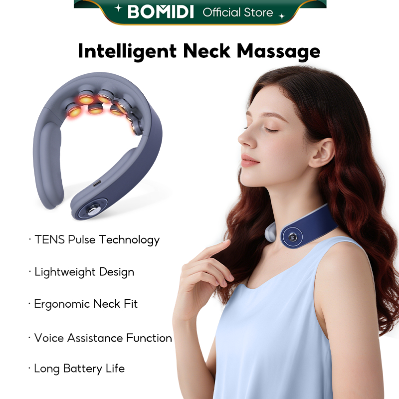 BOMIDI 4in1 Neck Massager MP3 With TENS