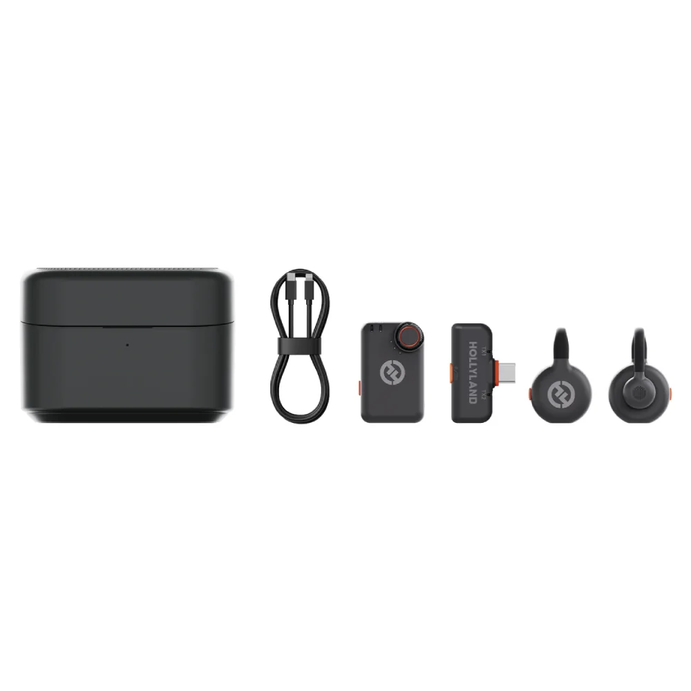 Hollyland Lark M2S Combo – ,microphone with Camera + USB-C receivers + USB-C