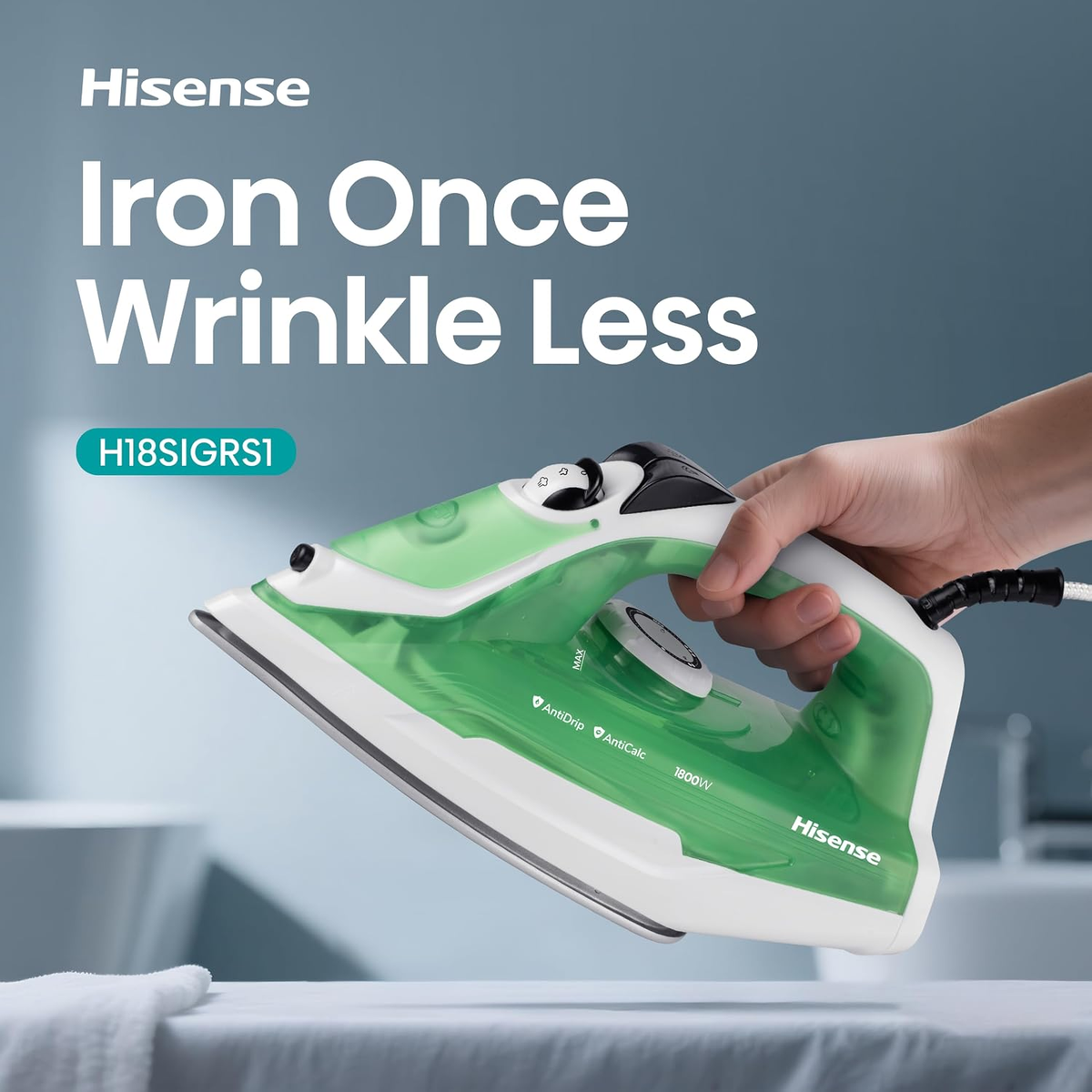 Hisense Steam Iron for Clothes 1800W H18SIGRS1
