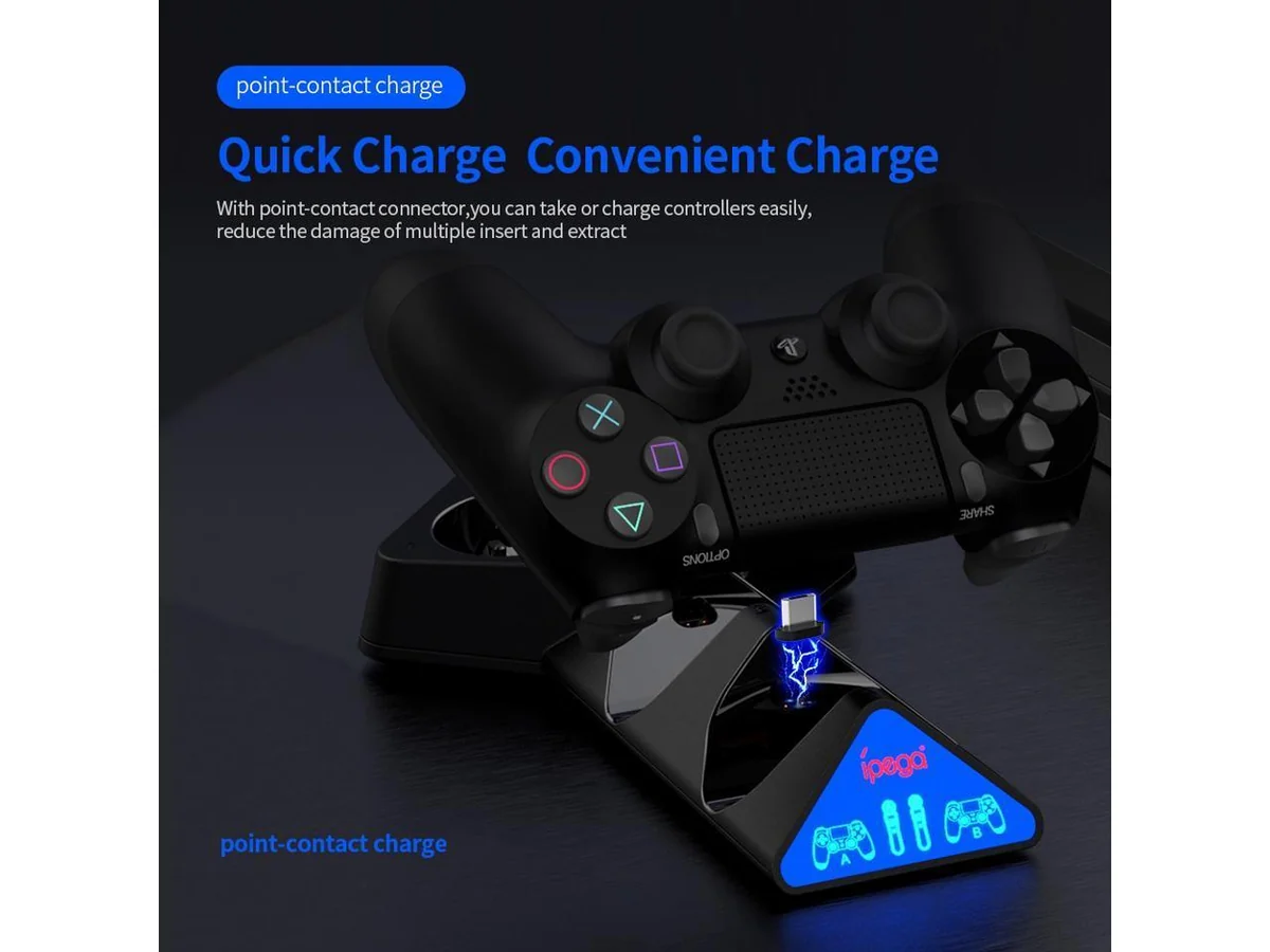 IPEGA 4-IN-1 QUAD CHARGING STATION FOR P4/P4 SLIM/P4 PRO/P-MOVE