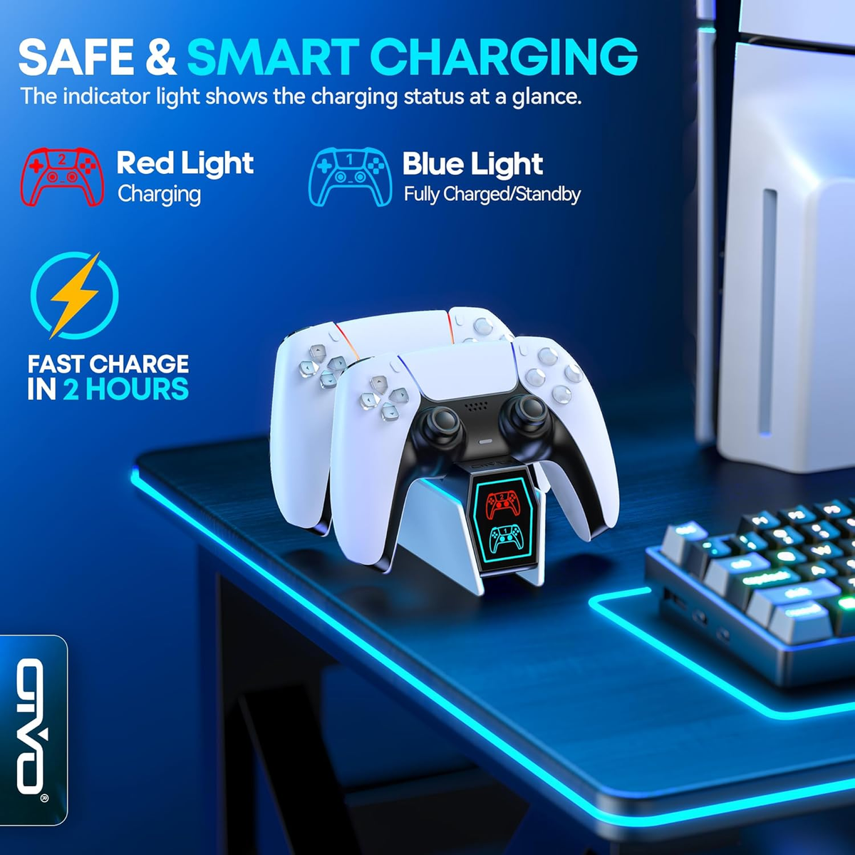 DOBE DUAL CHARGING DOCK  For P-5 Wireless Controller P-5 Slim