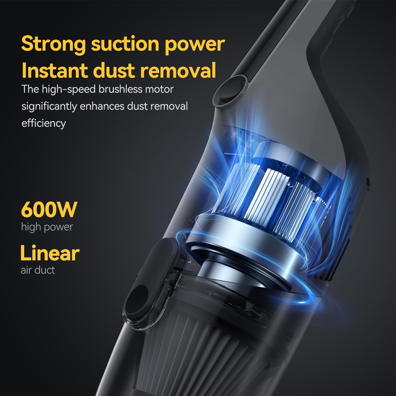مكنسة كهربائية DEERMA DX 120C (رمادي)