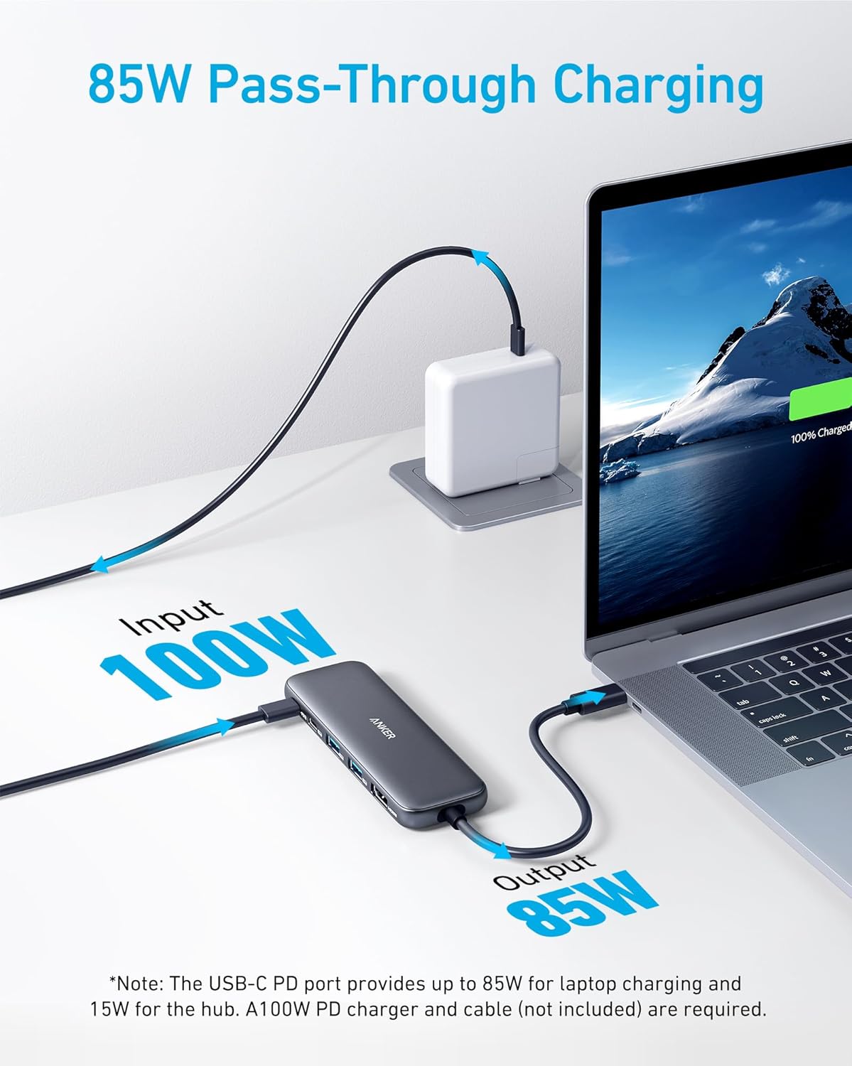 Anker 332 USB-C Hub 5in1-Black-A8355H11 GREY