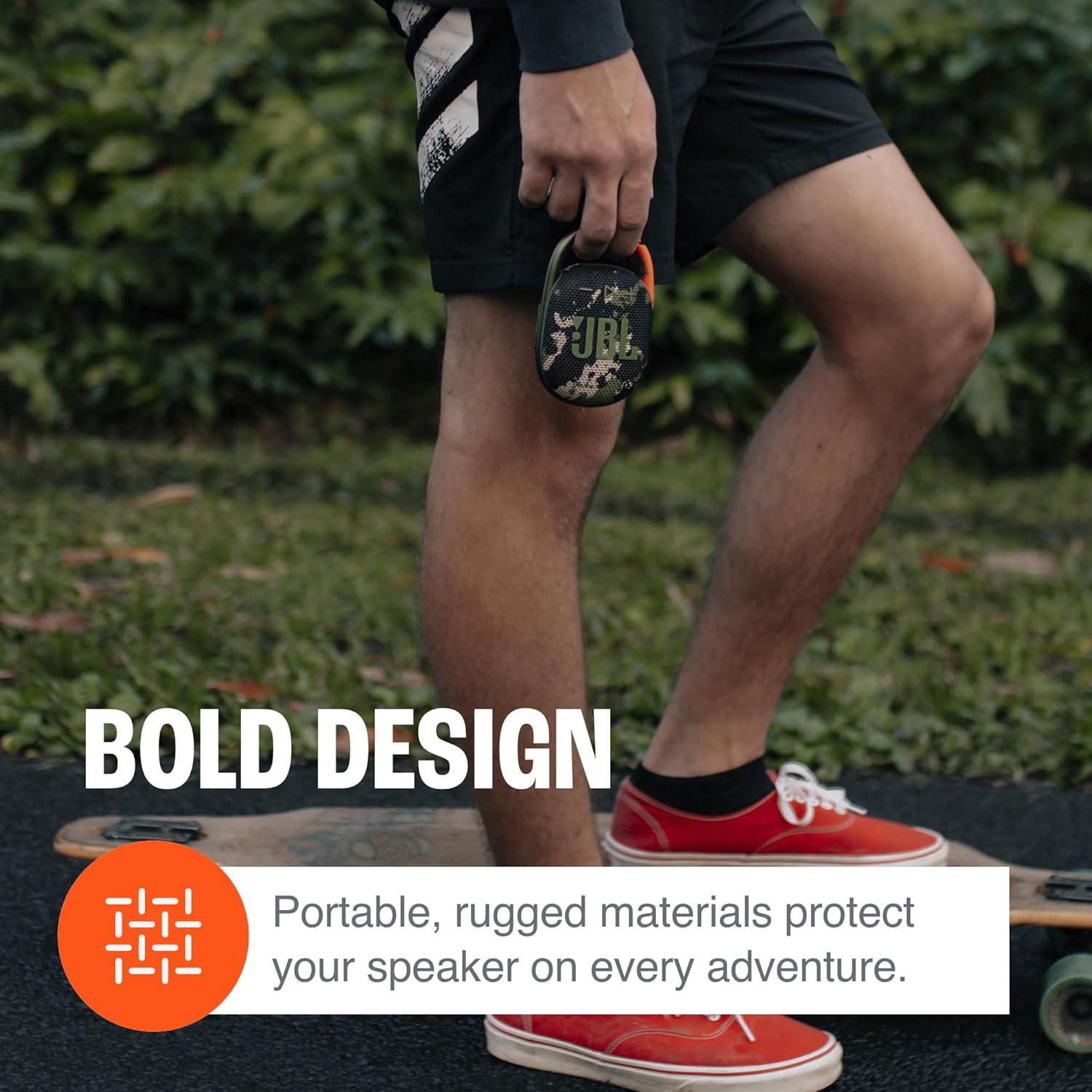 JBL Clip 4 Portable Bluetooth Speaker with Integrated Carabiner 10H Playtime – Multiple Colors