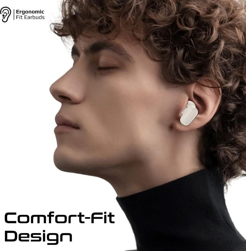 PROMATE Lush-Pro.White High Fidelity TWS BT V5.4 Earbuds with Intellitouch-25