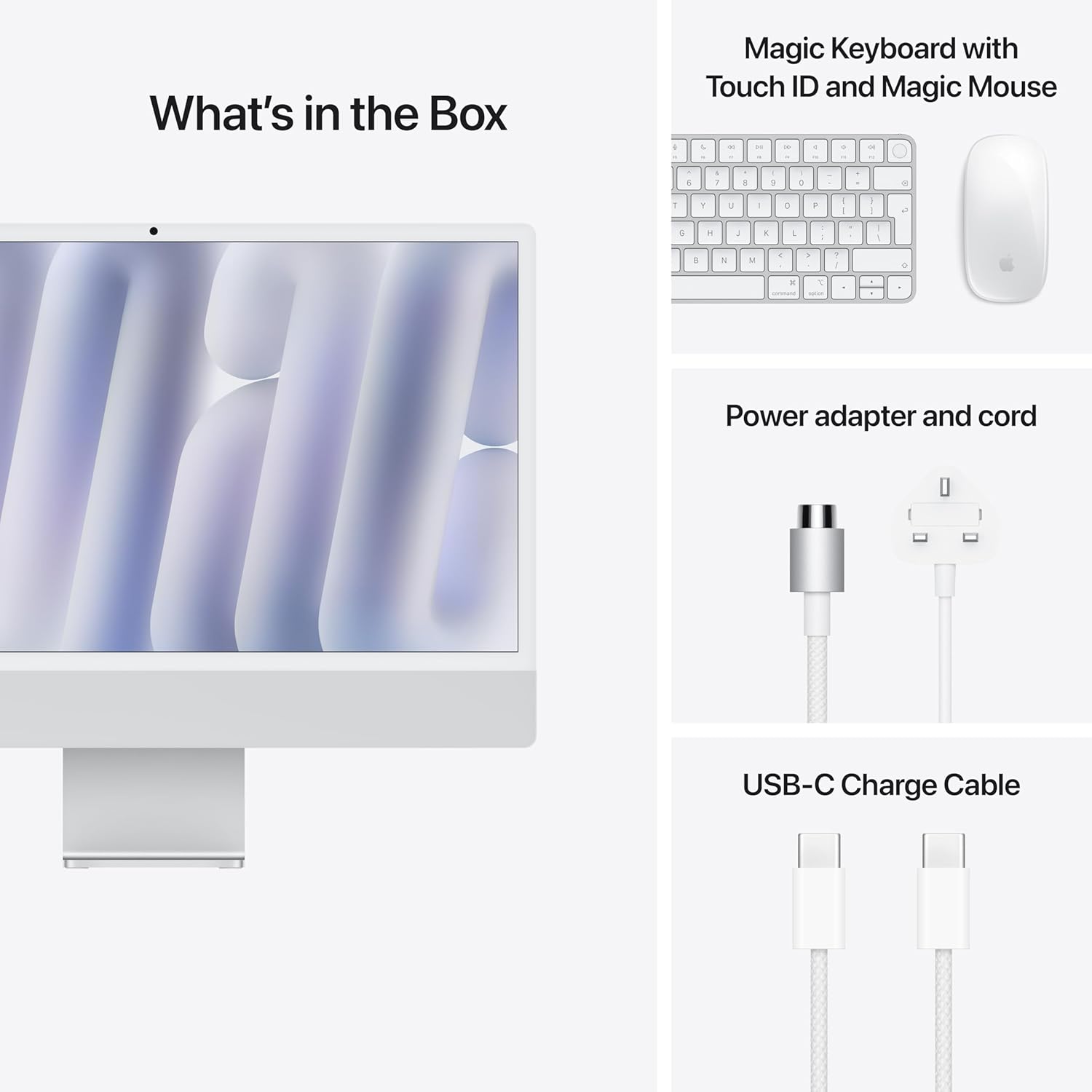 Apple 24-inch iMac M4 16GB 512GB Silver MWUV3
