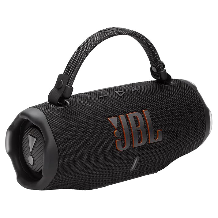 سماعة JBL Charge 6 المحمولة بتقنية Bluetooth وصوت JBL Pro قوي وتصميم مقاوم للماء – أسود